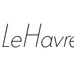 Le Havre Thin Italic