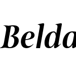 BeldaW01-CondBoldItalic
