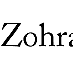 Zohra Unicode