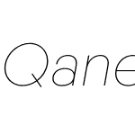 Qanelas Thin Italic