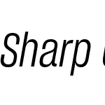 Sharp Grotesk Book Italic