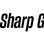 Sharp Grotesk Semibold Italic