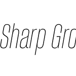 Sharp Grotesk Thin Italic