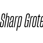 Sharp Grotesk Book Italic