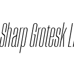 Sharp Grotesk Light Italic