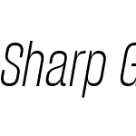 Sharp Grotesk Light Italic