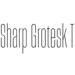 Sharp Grotesk Thin