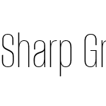 Sharp Grotesk Thin