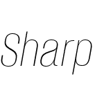 Sharp Grotesk Thin Italic