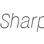 Sharp Grotesk Thin Italic