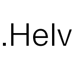 .Helvetica Neue Interface