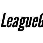 League Gothic Italic