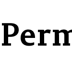 PermianSlabSerifTypeface