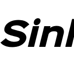 Sinkin Sans 800 Black Italic