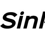 Sinkin Sans 700 Bold Italic