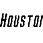 Houston Italic Shadow Free