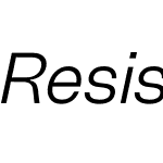 Resist Sans Text