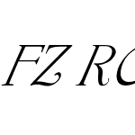 FZ ROMAN 16 ITALIC