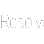 Resolve Sans