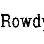 Rowdy Typemachine