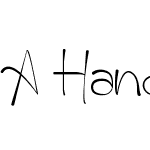 A HandMade Font