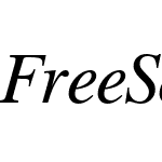 FreeSerifItalic