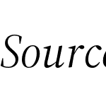 Source Serif 4 Display