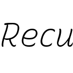 RecursiveSansCslSt Nerd Font