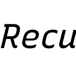 RecursiveSansLnrSt Nerd Font