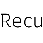 RecursiveSansLnrSt Nerd Font