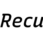 RecursiveSansLnrSt Nerd Font