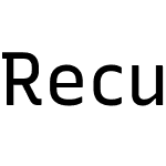 RecursiveSansLnrSt Nerd Font