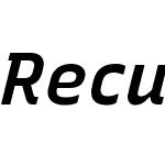 RecursiveSansLnrSt Nerd Font