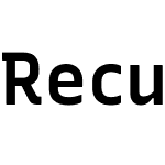 RecursiveSansLnrSt Nerd Font