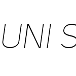 Uni Sans Thin Caps Italic