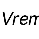 Vremena Grotesk Book Italic