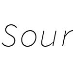 Source Code Pro ExtraLight