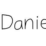 Daniel's Handwriting