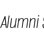 AlumniSansThinW01-Italic