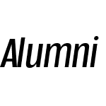 AlumniSansRegularW01-Italic