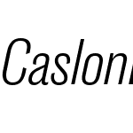 Caslon Doric Condensed Text