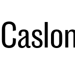 Caslon Doric Condensed Text