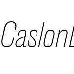 Caslon Doric Condensed Text