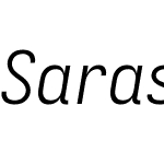 Sarasa Mono K