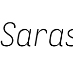 Sarasa Fixed K