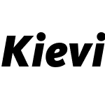 KievitPro-BlackItalic
