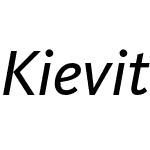 KievitPro-BookItalic