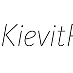 KievitPro-ThinItalic