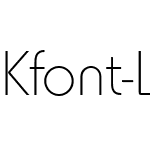 Kfont Light