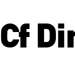 Cf DinGrBlack Unicode